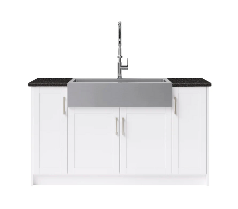 Home Laundry Room 7 Piece Cabinet Set with 36 in. Sink and Faucet