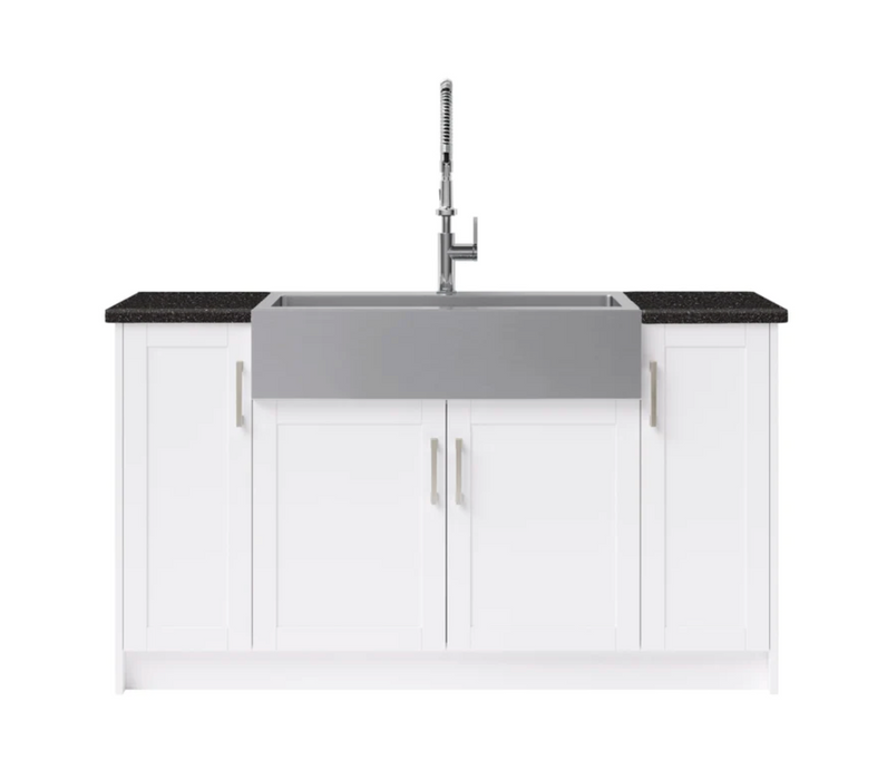 Home Laundry Room 7 Piece Cabinet Set with 36 in. Sink and Faucet