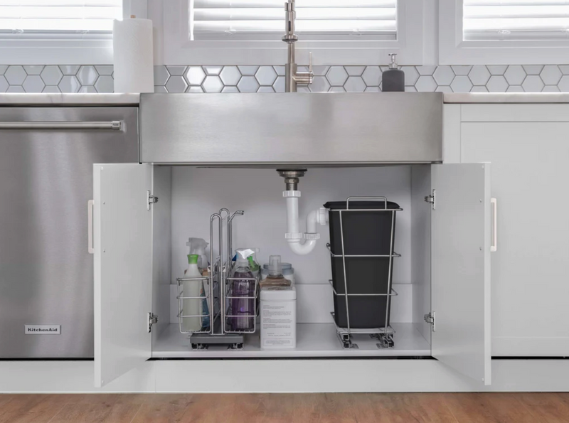 Home Laundry Room 7 Piece Cabinet Set with 36 in. Sink and Faucet