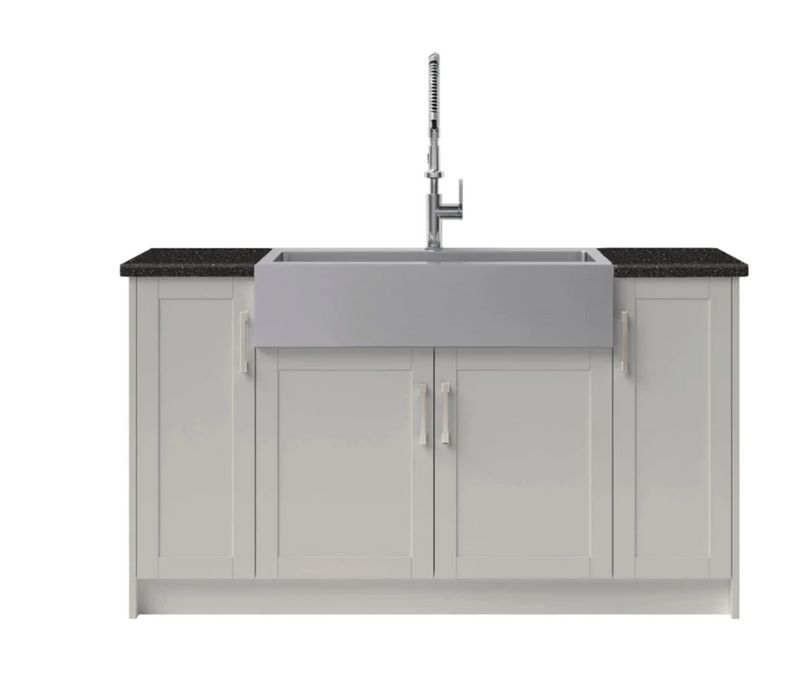 Home Laundry Room 7 Piece Cabinet Set with 36 in. Sink and Faucet