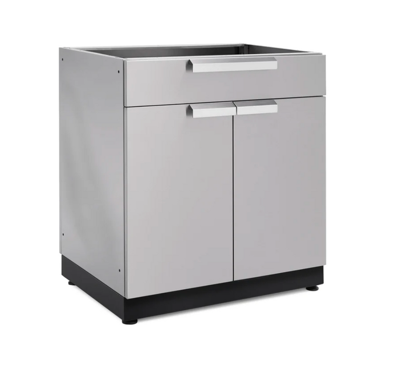 Outdoor Kitchen Stainless Steel 32" 2-Door with Drawer Cabinet