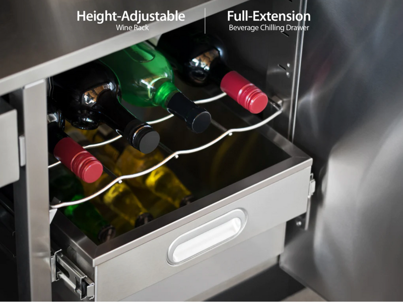 Outdoor Kitchen Stainless Steel 32" Bar Cabinet