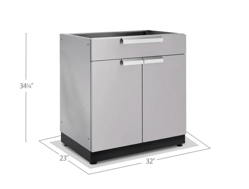Outdoor Kitchen Stainless Steel 32" Bar Cabinet