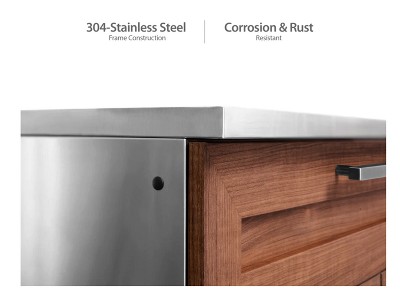 Outdoor Kitchen Stainless Steel Grove 32" Bar Cabinet