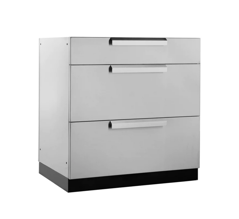 Outdoor Kitchen Stainless Steel 3-Drawer Cabinet