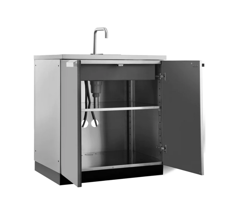 Outdoor Kitchen Stainless Steel 3-Drawer Cabinet
