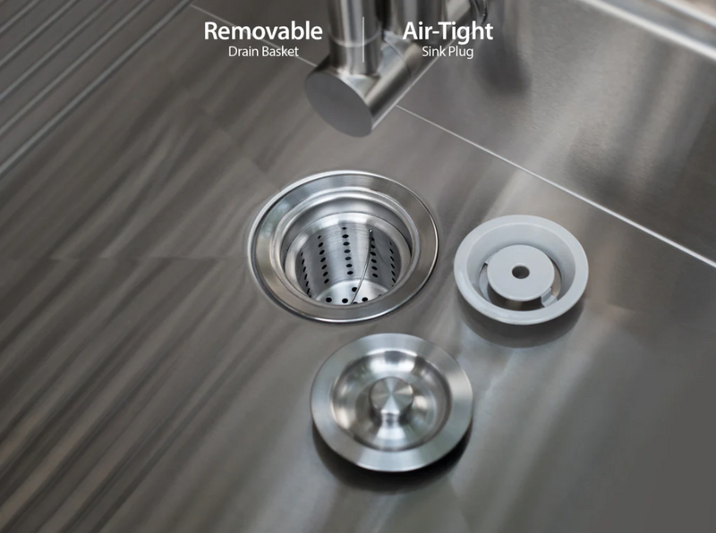 Outdoor Kitchen Stainless Steel 2 x 3-Drawer + Sink Cabinet