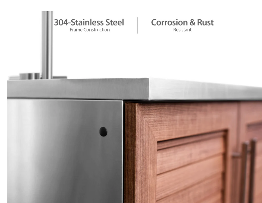 Outdoor Kitchen Stainless Steel Grove 2x 3-Drawer + Sink Cabinet