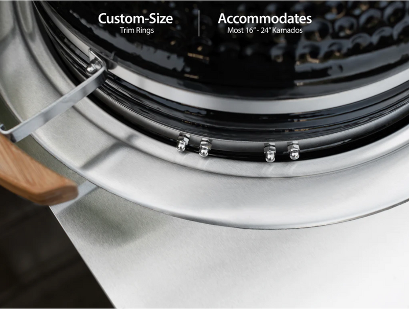 Outdoor Kitchen Stainless Steel Grove Kamado Cabinet