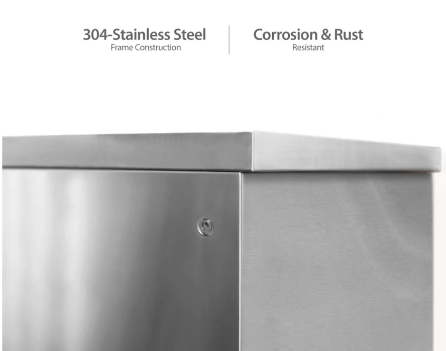 Outdoor Kitchen Stainless Steel 45 Degree Corner Cabinet