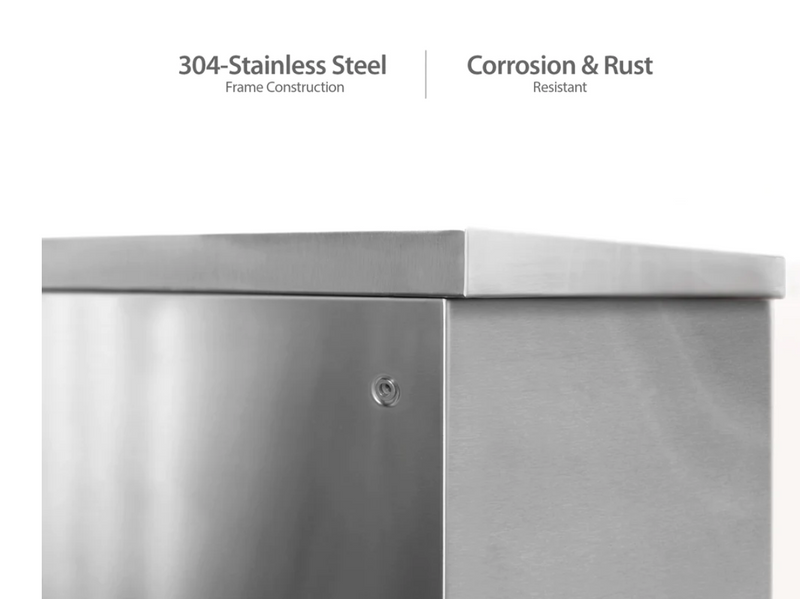 Outdoor Kitchen Stainless Steel Grove 45 Degree Corner Cabinet