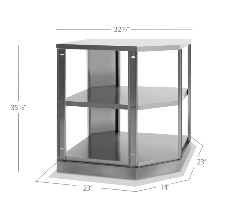 Outdoor Kitchen Stainless Steel 90 Degree Corner Cabinet