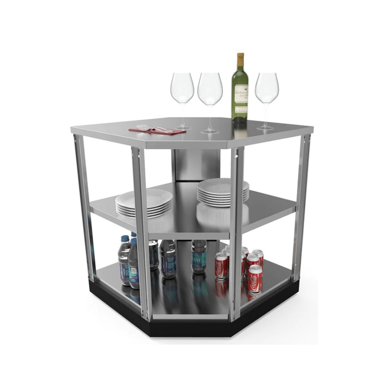 Outdoor Kitchen Stainless Steel 90 Degree Corner Cabinet