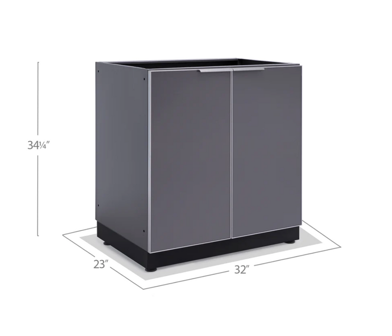 Outdoor Kitchen Aluminum 2-Door Cabinet