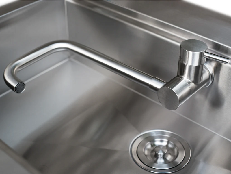 Outdoor Kitchen Aluminum Sink Cabinet - Slate Gray