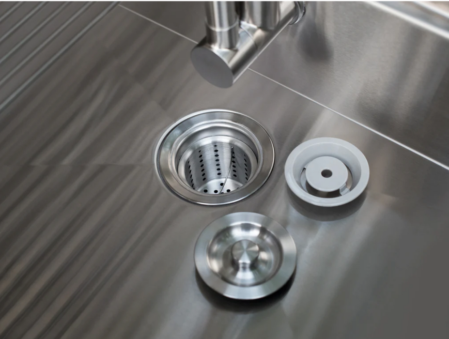 Outdoor Kitchen Aluminum Triple drawer + Sink Cabinet - Slate Gray
