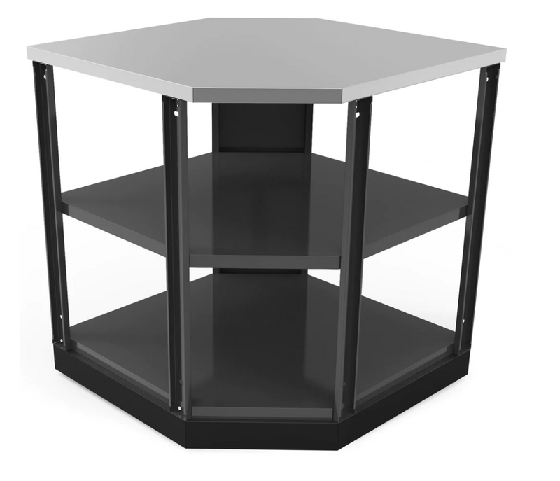 Outdoor Kitchen Aluminum 90-Degree Corner Shelf