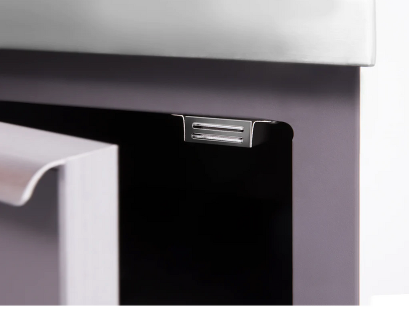 Outdoor Kitchen Aluminum 45 Degree Corner Cabinet - Slate Gray