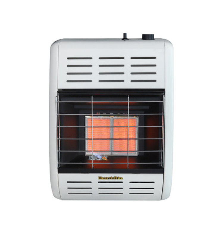 Hearthrite VF Radiant Heater - White Finish, 6,000 BTU, Manual Control