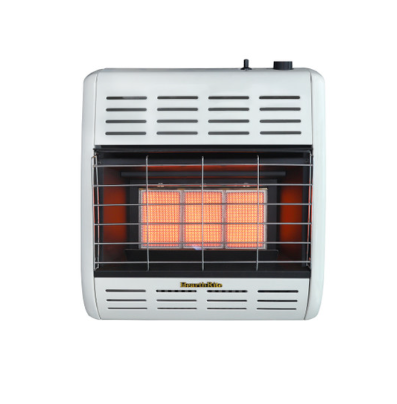 Hearthrite VF Radiant Heater - Natural Gas, White Finish, 18,000 BTU, Manual Control