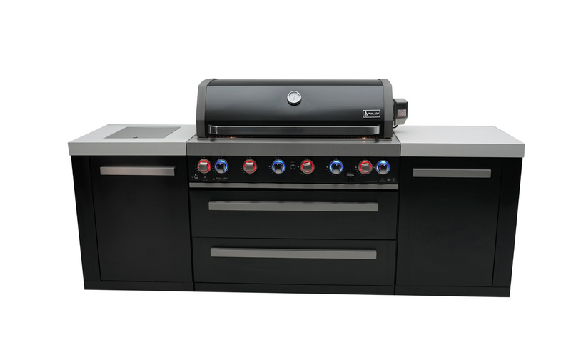 Mont Alpi 805 Black Stainless Steel Island MAi805-BSS - 94''