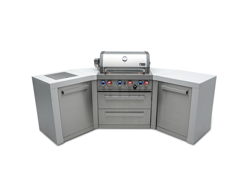 Mont Alpi 4-burner Deluxe Island with 45-degree corners MAi400-D45 - 106''