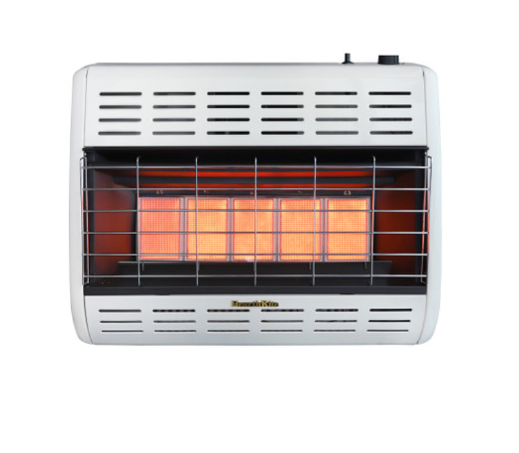 Hearthrite VF Radiant Heater - Natural Gas, White Finish, 30,000 BTU, Manual Control