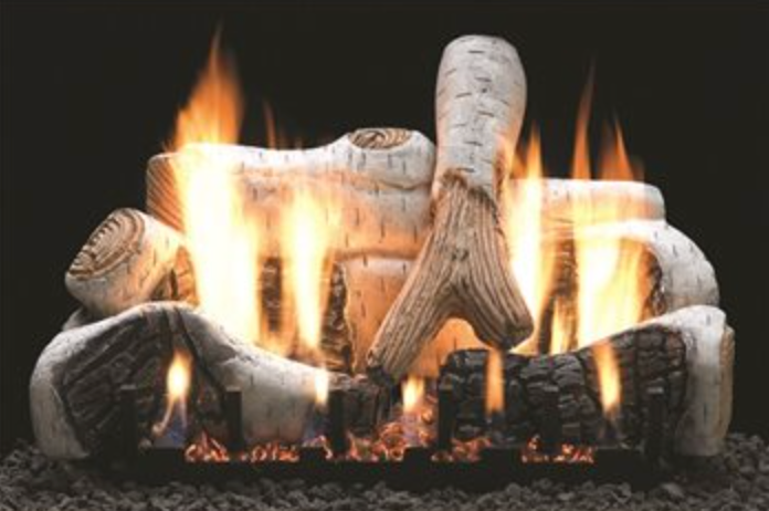 24" Super Charred Oak Log Set