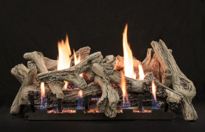 30" Driftwood 10pc Log Set