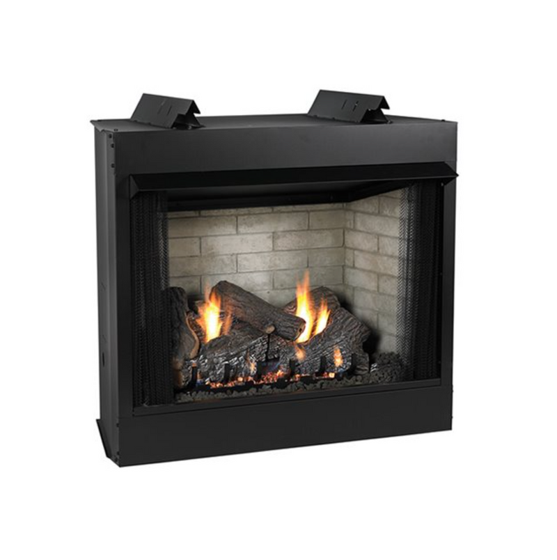 Breckenridge Vent-Free Firebox Deluxe 32"-Flush Front Includes Black Hood