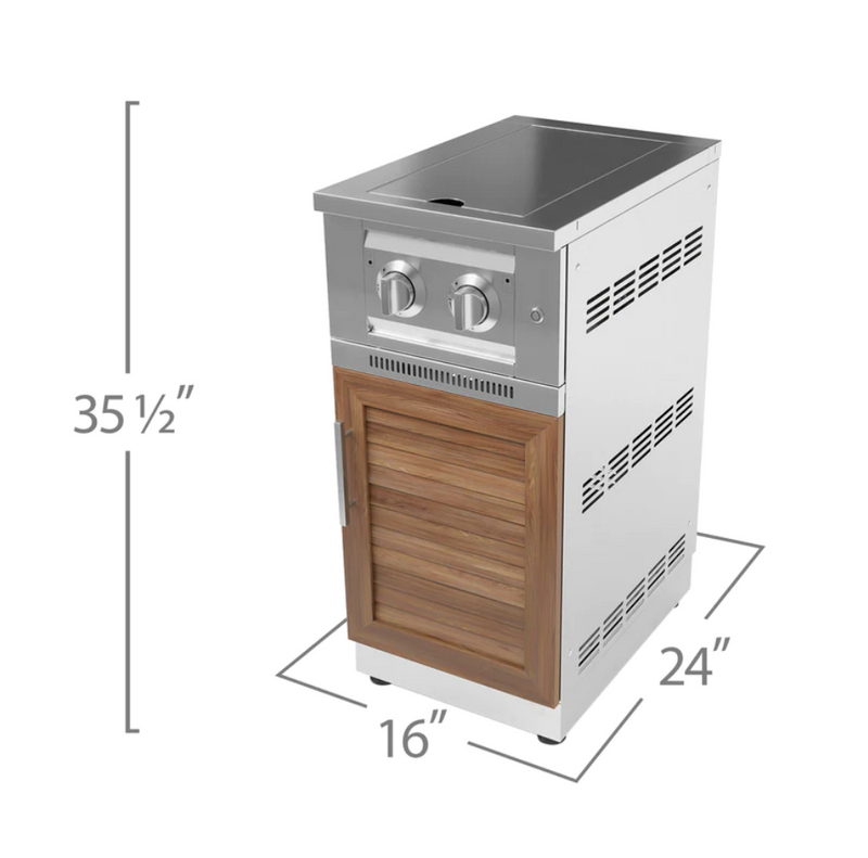 Outdoor Kitchen Stainless Steel Grove 2x 3-Drawer + Sink + Side burner