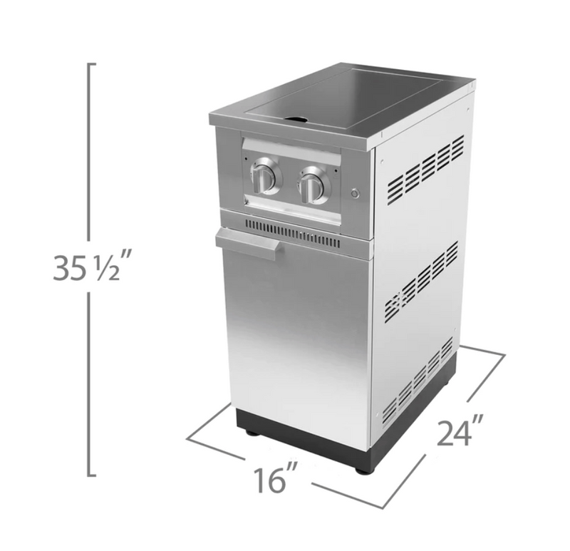 Outdoor Kitchen Stainless Steel 2x 3-Drawer + Sink + Side burner