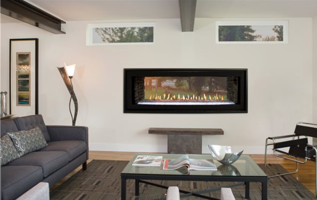 Boulevard Direct-Vent Linear See-Through Fireplace 48" -Propane/Natural Gas