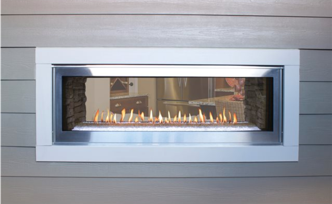 Boulevard Direct-Vent Linear See-Through Fireplace 48" -Propane/Natural Gas