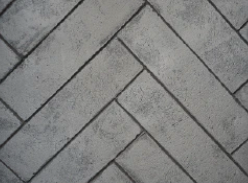 Liner, Herringbone Brick Whitewashed