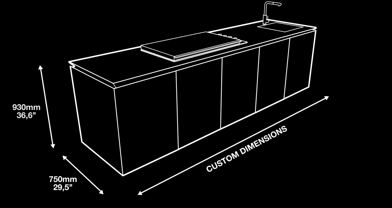 Outdoor Kitchen Empire Diamond Stone