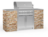 Outdoor Kitchen Signature Series 6 Piece Cabinet Set with 33'' Grill BBQ GRILL New Age Outdoor Kitchen Signature Series 6 Piece Cabinet Set with Grill - Scabos Travertine Outdoor Kitchen Signature Series 6 Piece Cabinet Set with Grill - LPG 