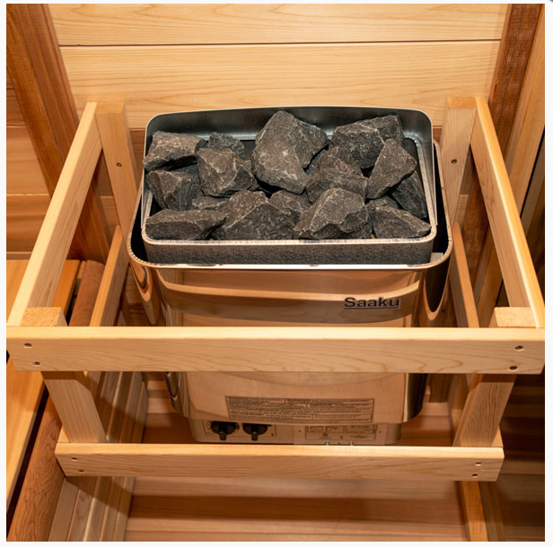 Dundalk 4 Person White Cedar Outdoor Sauna Harmony | 2-4 People | Wood or Electric Heater  Dundalk Leisurecraft   