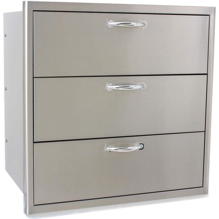 Blaze BLZ-30W-3DRW Triple Access Drawers, 29.625x30-inches