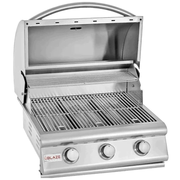 Tru Innovative 5ft Traditional Grill Brown Island + Blaze Grill (25”) + Double Door