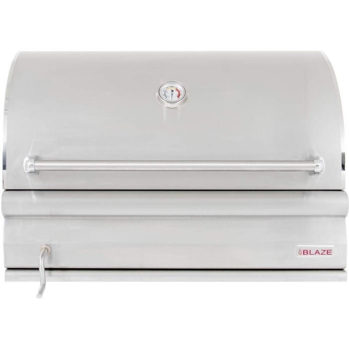 Blaze 32-Inch Built-In Stainless Steel Charcoal Grill w/ Adjustable Charcoal Tray - BLZ-4-CHAR