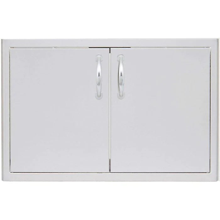 Tru Innovative 8' Kitchen Island - Blaze Grill - White Top/Grey Wall Complete Kitchen