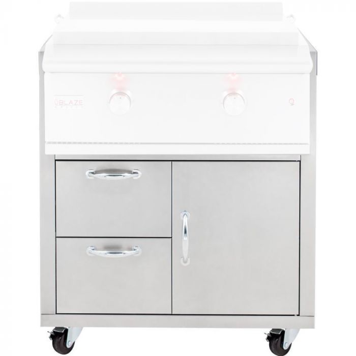 Blaze BLZ-GRIDDLE Built-In Gas Griddle, 30-inch + Cart