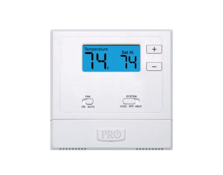 Pro1 T601-2 - Non-Programmable Thermostat, 1H/1C With 2 Square Inch Display