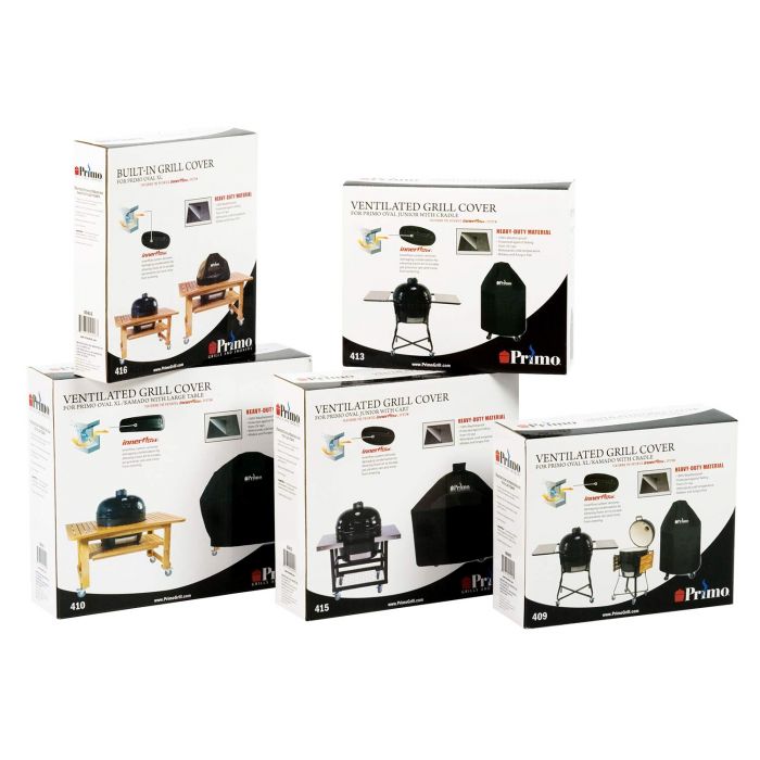 Primo Vinyl Cover for All-In-One Round Kamado, Oval LG 300, & Oval JR 200