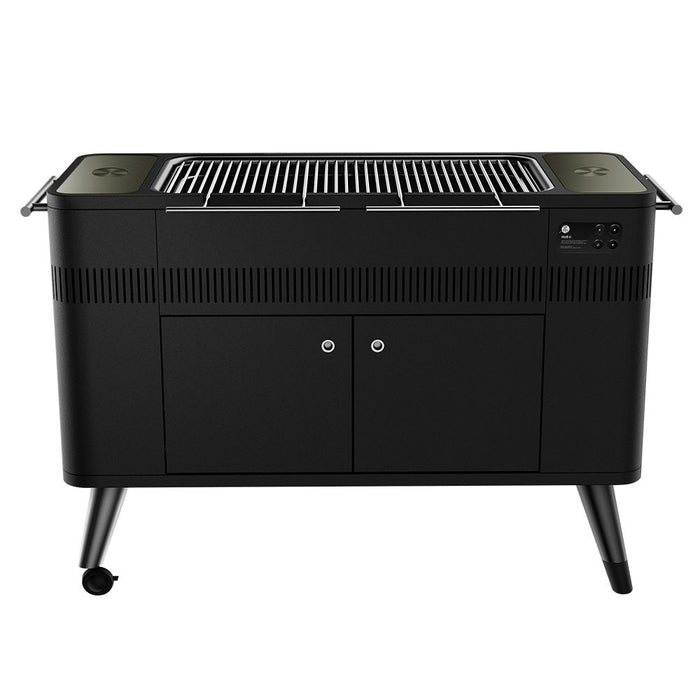 Everdure HBCE3BUS Hub II Freestanding Charcoal Grill and Rotisserie, 53.75-Inches