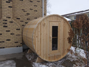 Dundalk 4 Person White Cedar Outdoor Sauna Harmony | 2-4 People | Wood or Electric Heater  Dundalk Leisurecraft   