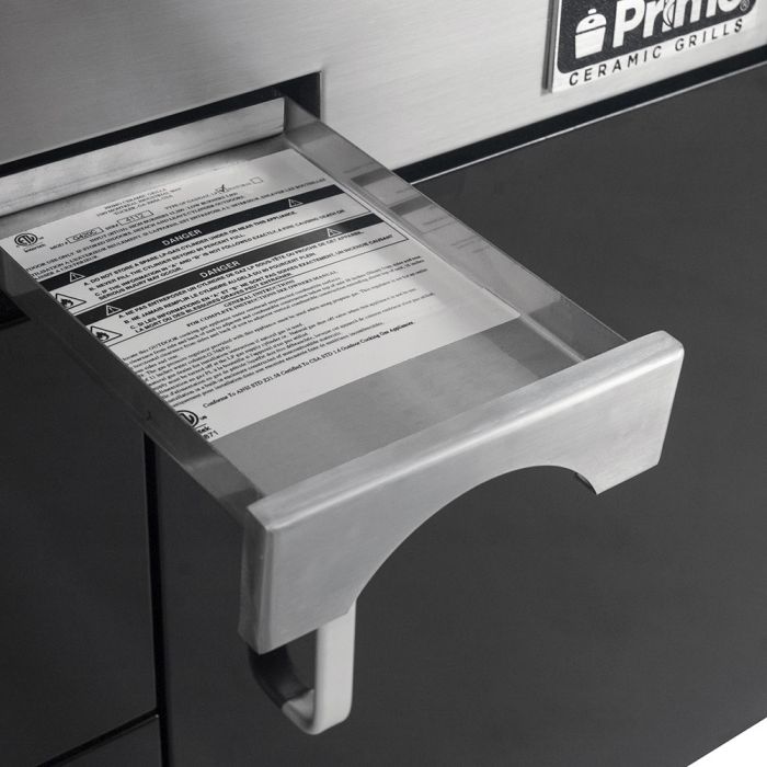 Primo GXLH Extra Large Oval Ceramic Natural Gas Kamado Grill Head