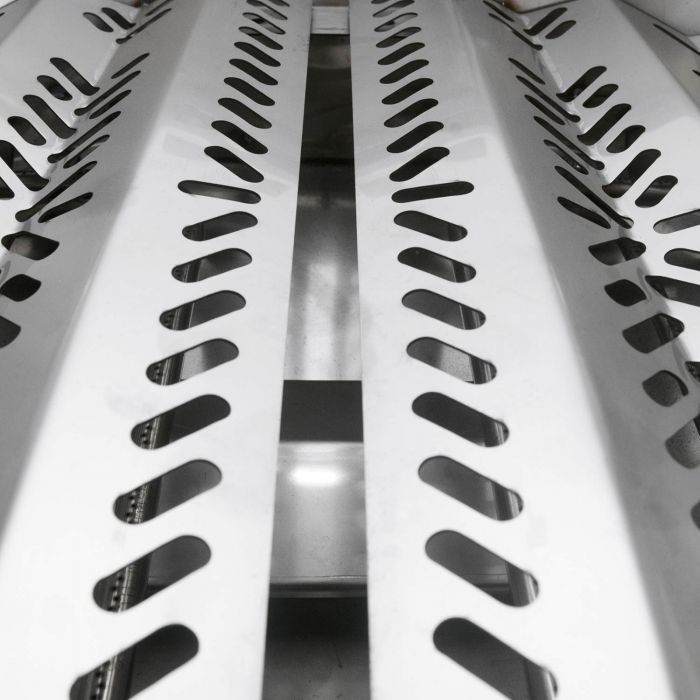 Primo GXLC Extra Large Oval Ceramic Propane Kamado Grill on Two-Drawer Cart