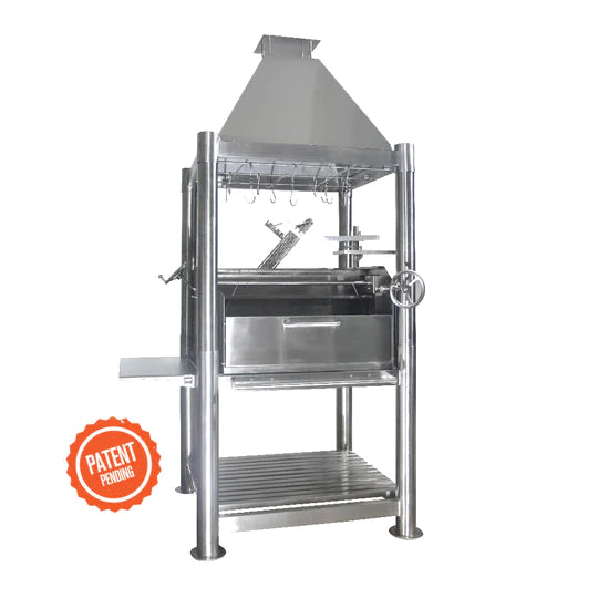 Tagwood BBQ XL Argentine Santa Maria Wood Fire & Charcoal Gaucho Grill all Stainless Steel | BBQ22SS